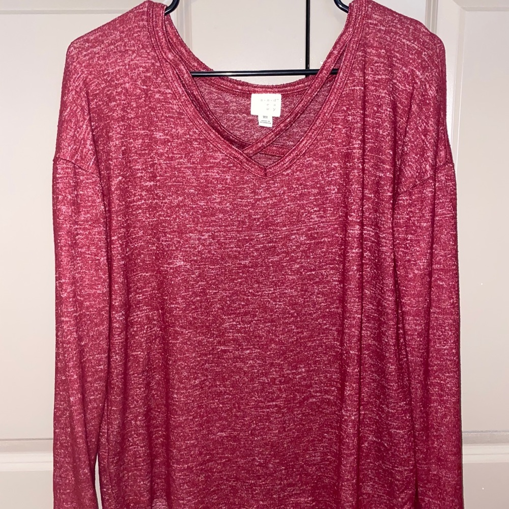 A•New•Day Maroon Long-Sleeve